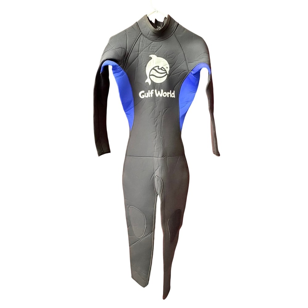 Ocean Tec Gulf World Wetsuit Wmn 10 Black Blue Full‎ Body Long Sleeve Scuba Dive